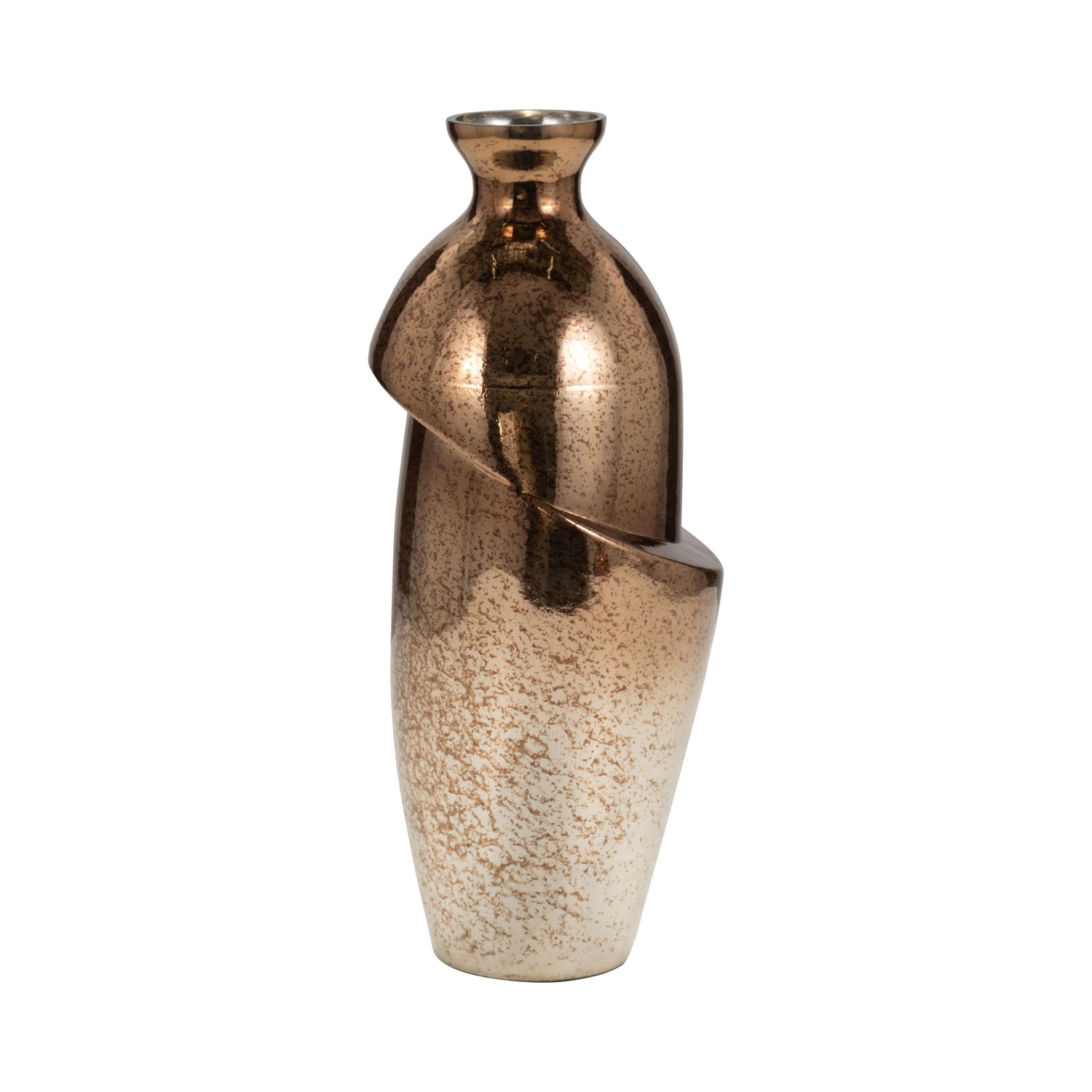 16" Abstract Vase - Bronze