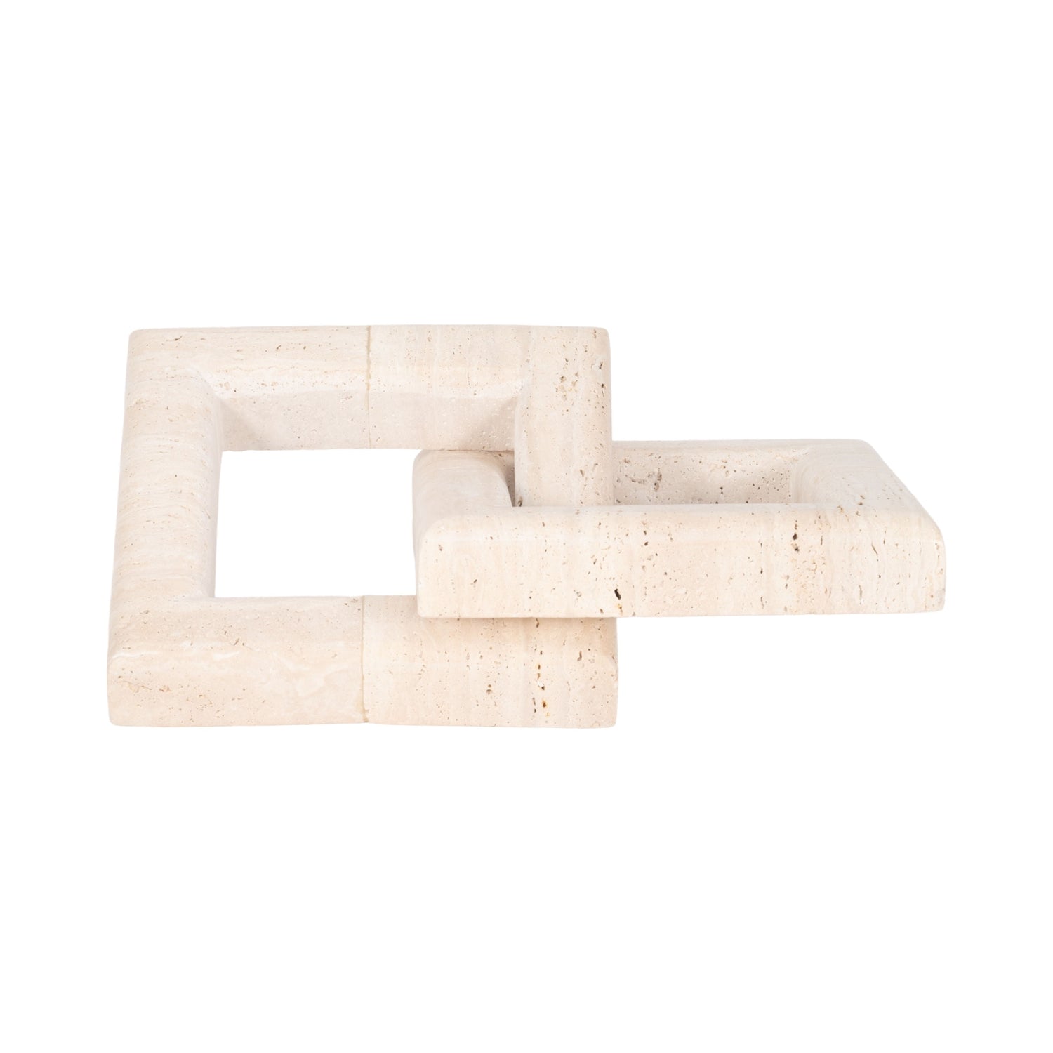 16" Hulsey Travertine Links - Ivory / Beige