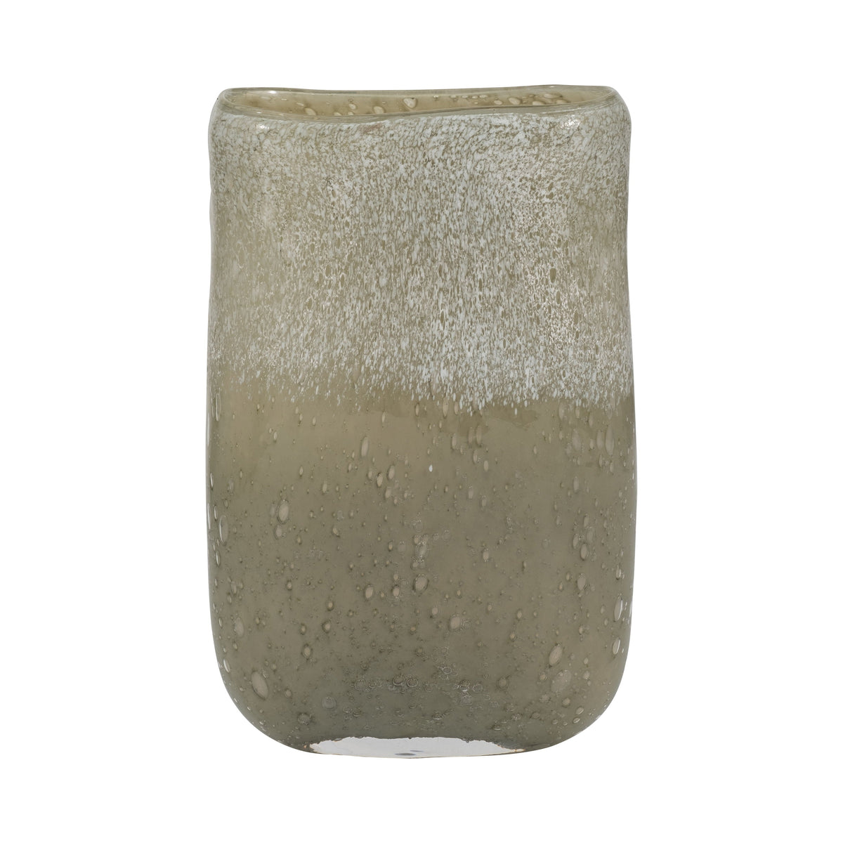 Mia Medium Glass Vase 10" - Green