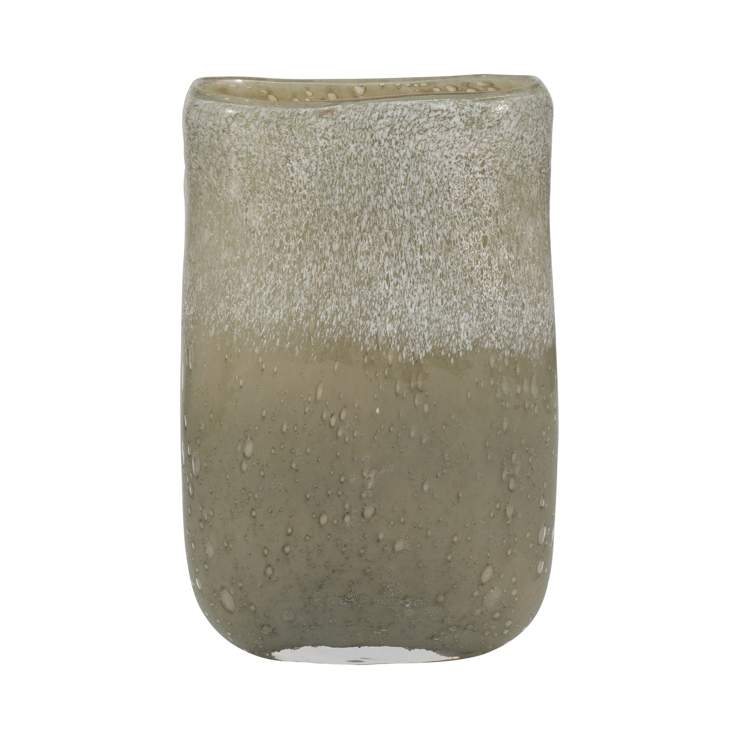 Mia Medium Glass Vase 10" - Green