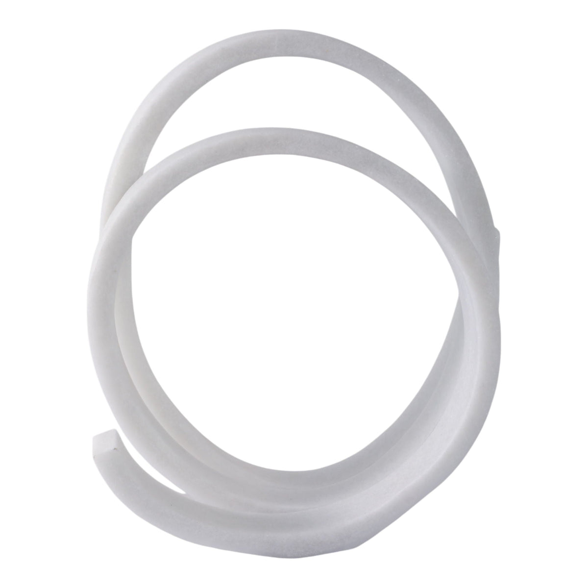 12" x 10" Loopy Resin Object - White