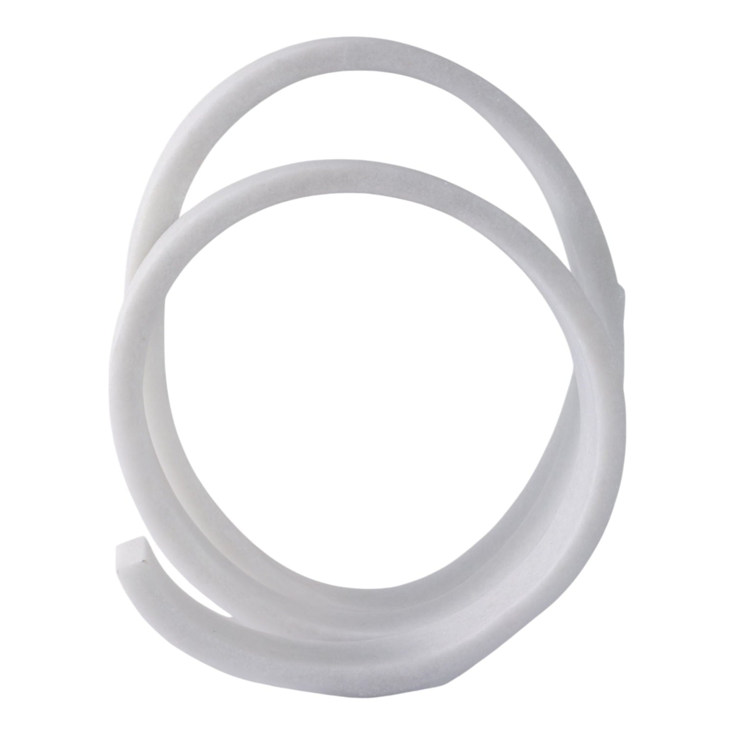 12" x 10" Loopy Resin Object - White