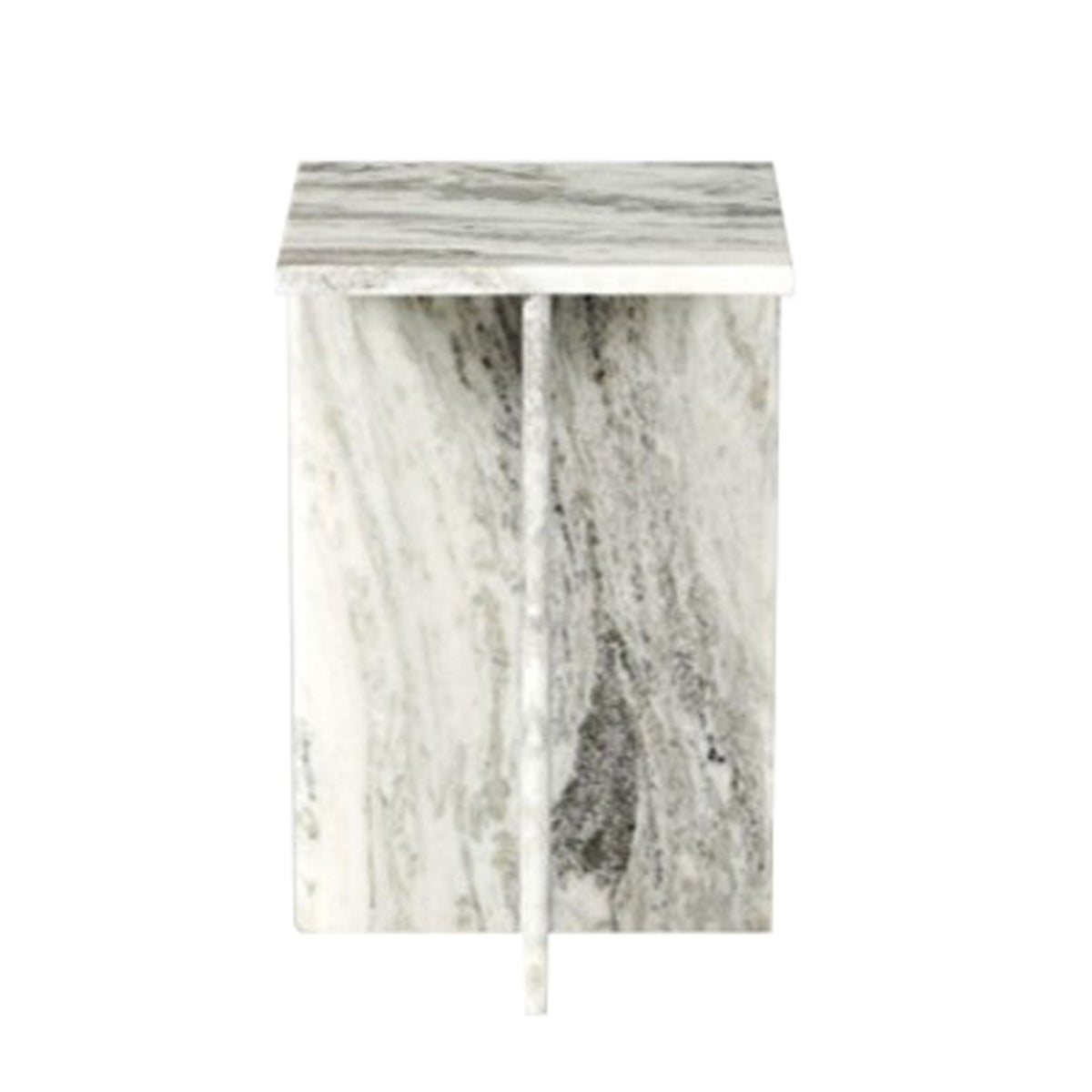 Rommi Small Marble Table - White