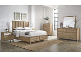 NSPV81B Dorsey Two Drawer USB - Charging Nightstand In Granola