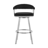 Chelsea - Brushed Stainless Steel Swivel Bar Stool