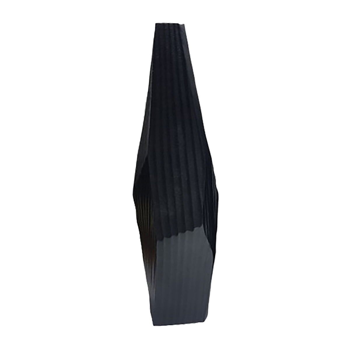 24" Balaz Asymetrical Metal Vase - Black
