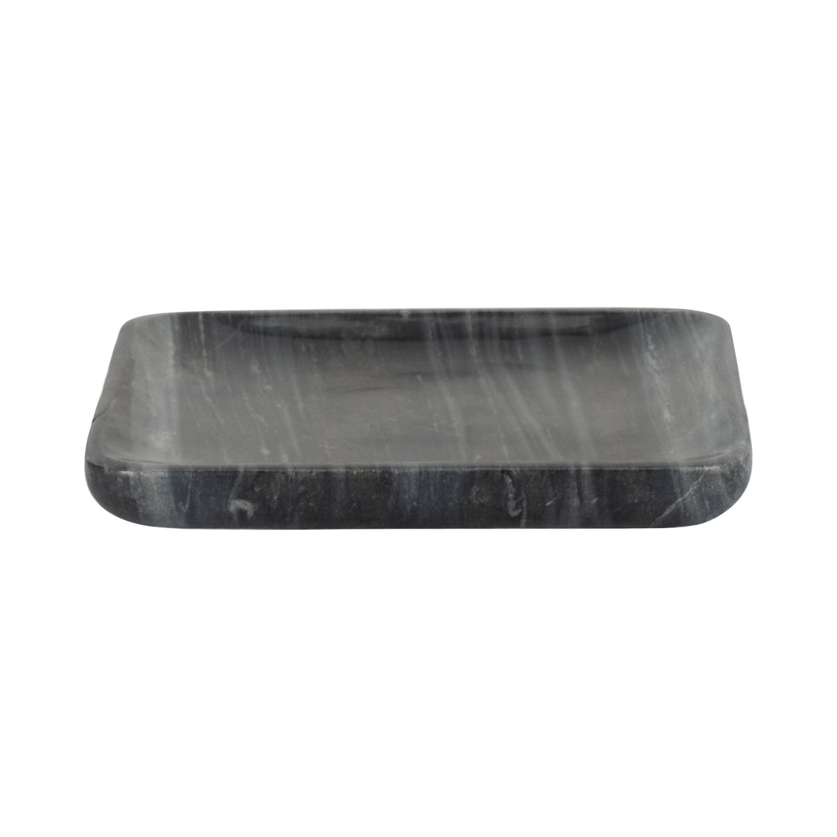 9" Zarra Marble Trinket Tray - Gray