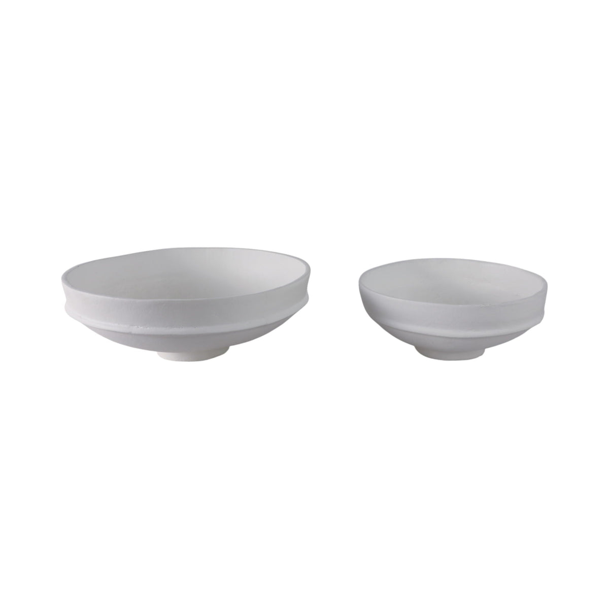 13 / 16" Ecomix Traditional Pedestal Bowls (Set of 2) - White