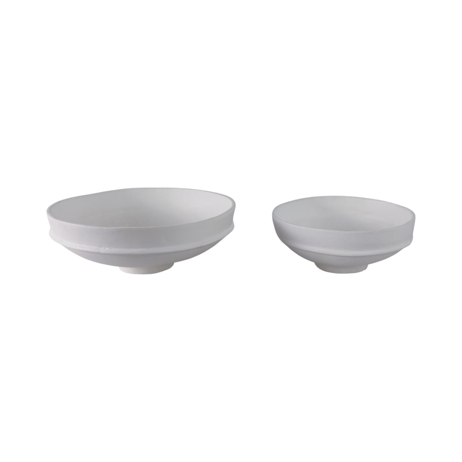 13 / 16" Ecomix Traditional Pedestal Bowls (Set of 2) - White