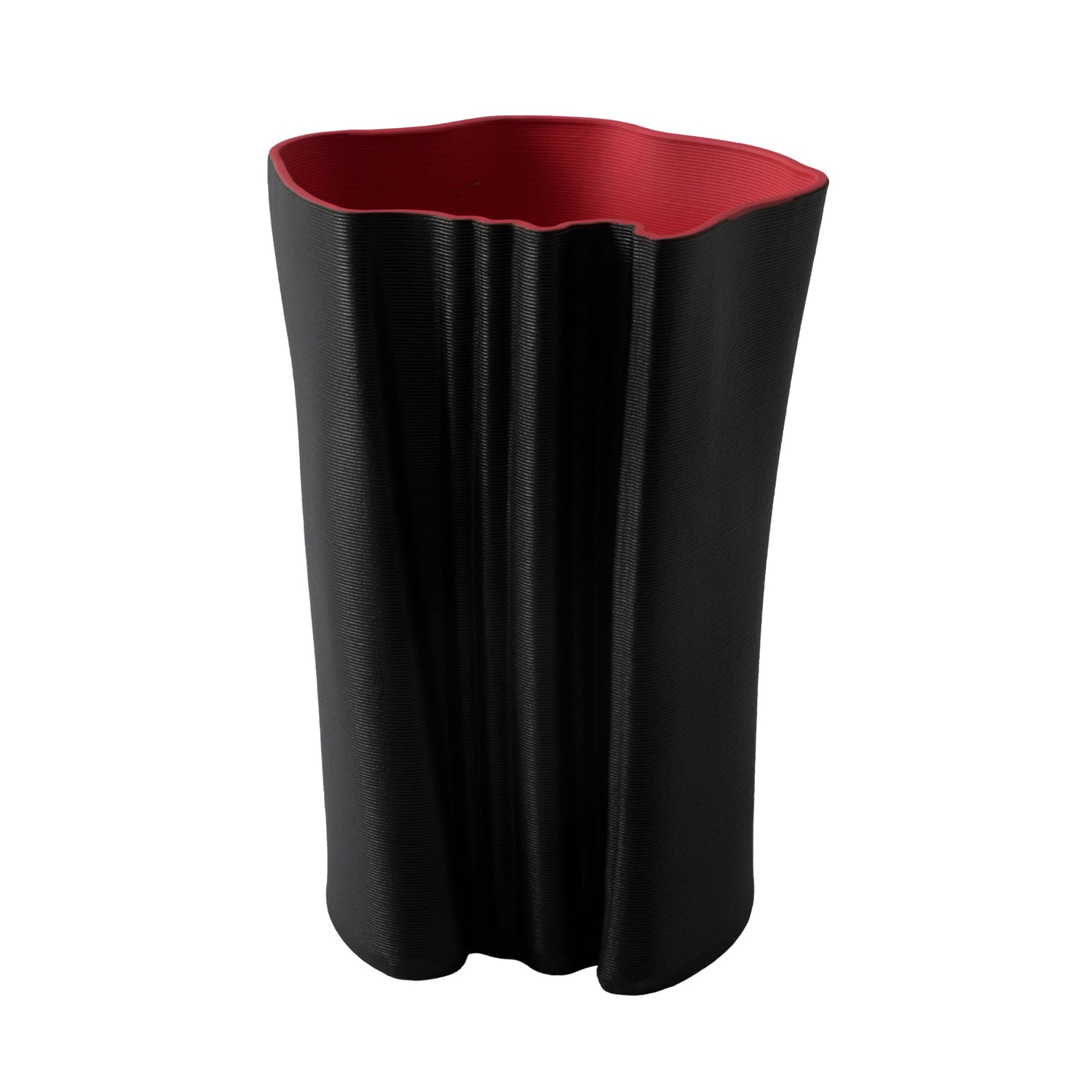 Savoir Small 3D Printed Vase - Black