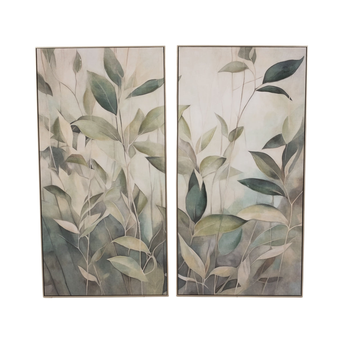25" X 50" Ascend Handpainted Wall Art (Set of 2) - Multi