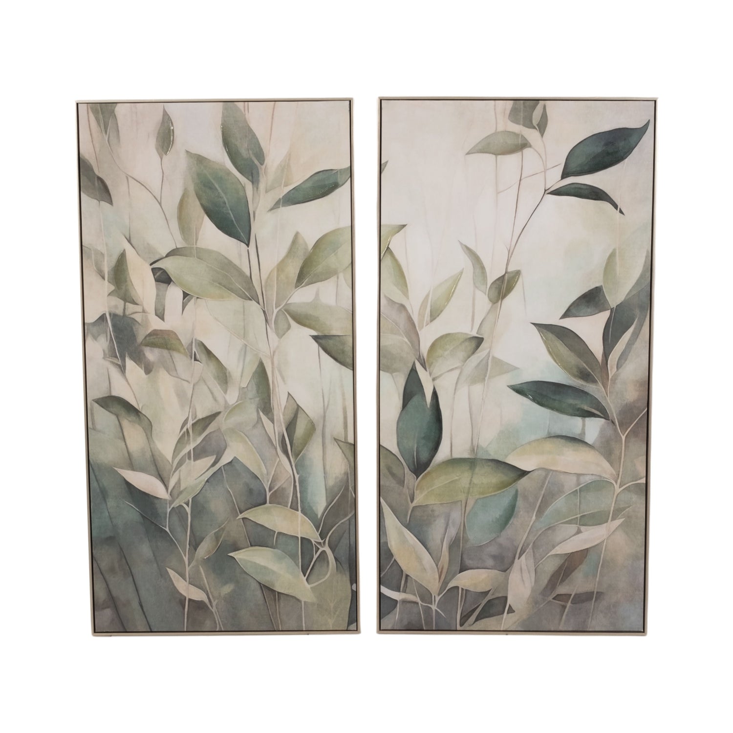 25" X 50" Ascend Handpainted Wall Art (Set of 2) - Multi