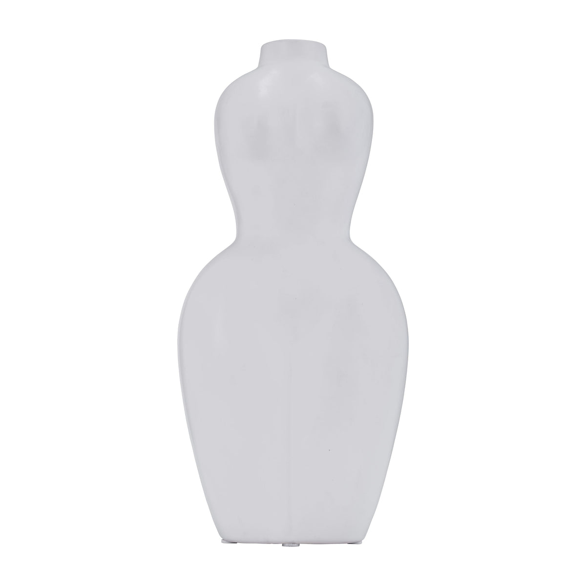 Dolomite 12" Torso Vase - White