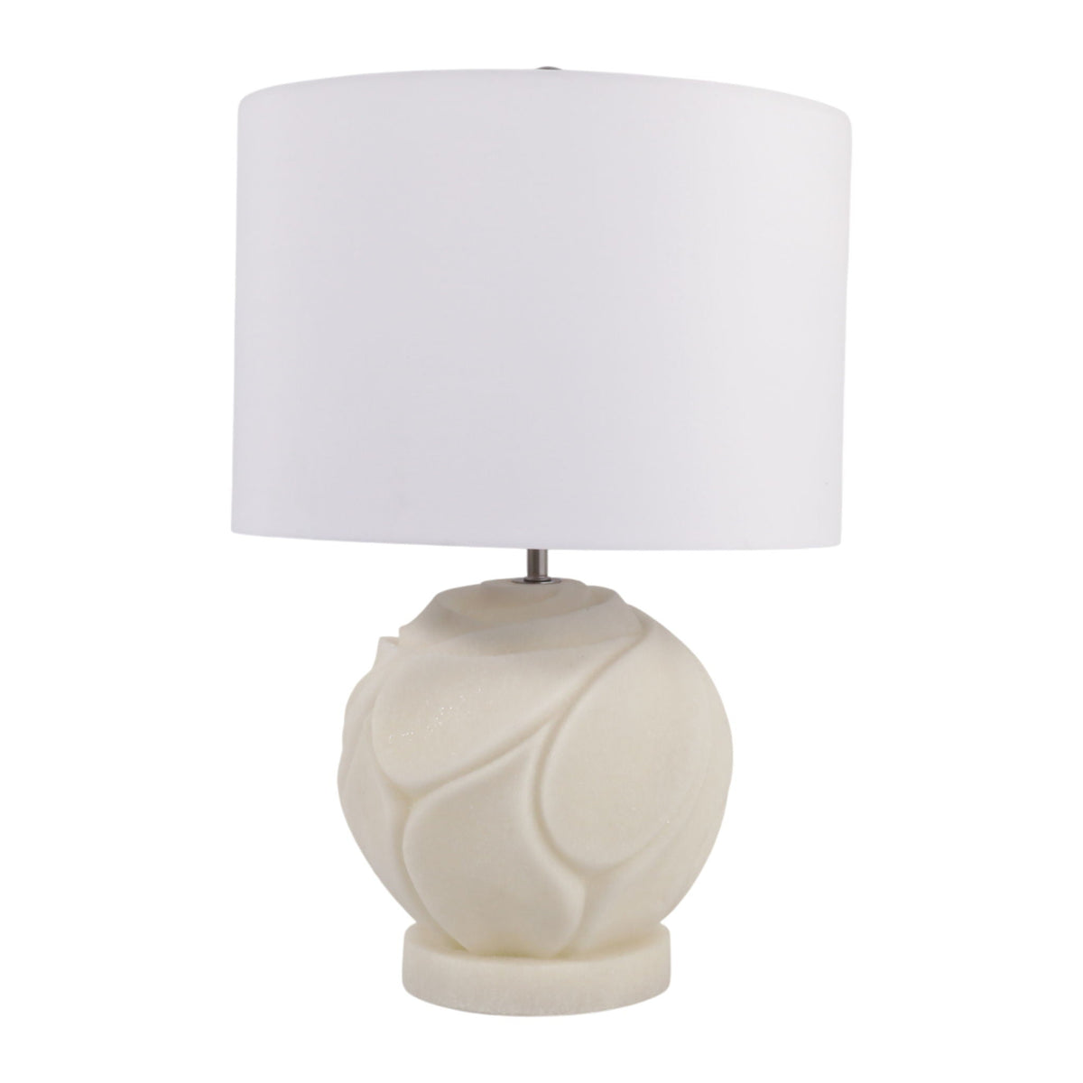 21" Sublete Quartz Resin Table Lamp - White