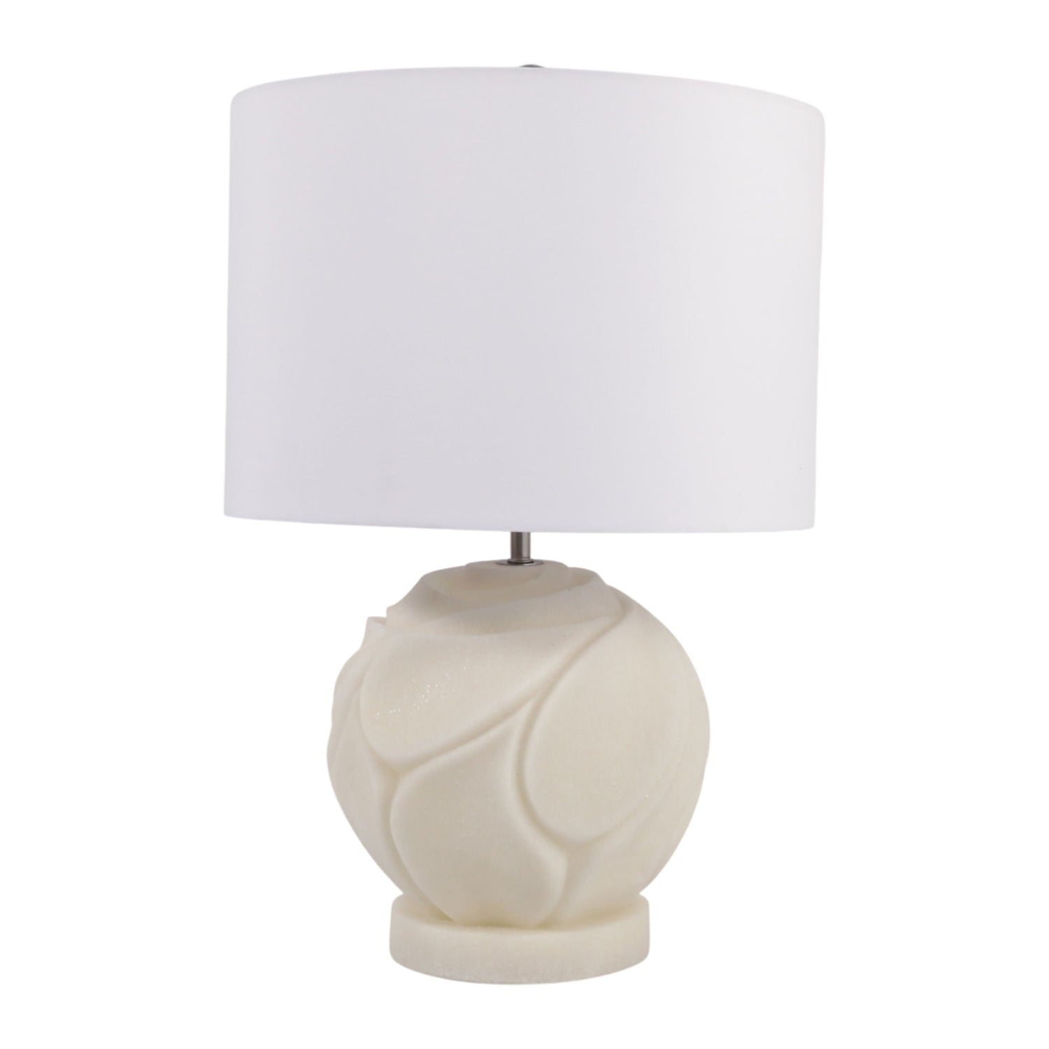21" Sublete Quartz Resin Table Lamp - White