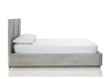 DEZ7H4 Destination Wood Panel Bed In Cotton Grey