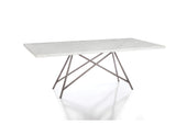 3N2560 Coral Marble Rectangular Dining Table