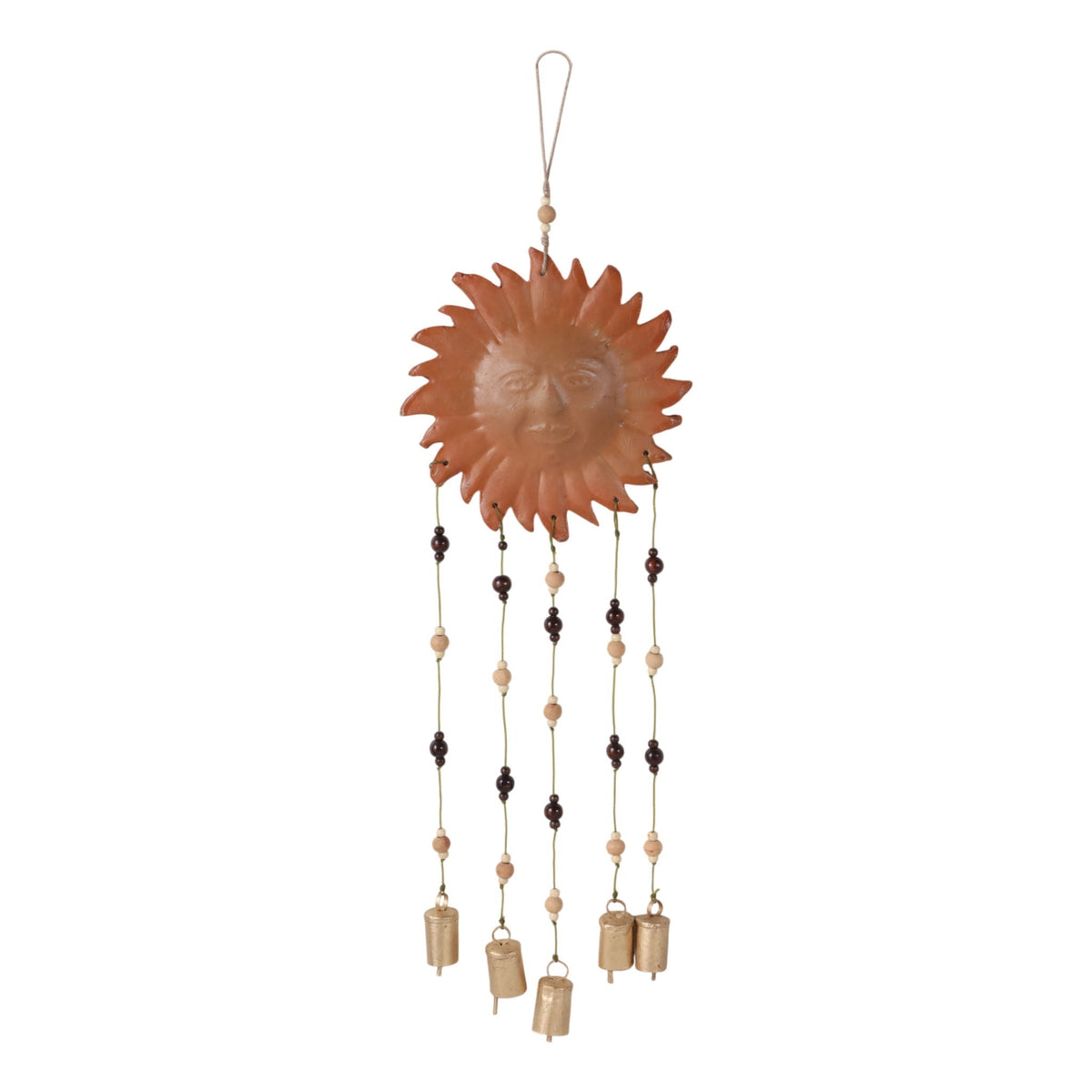 36" x 10" Terracotta Sunshine Chime - Brown