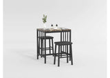 5106BK Edgar 3 Piece Counter Height Set