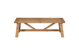 8W6821 Harby Reclaimed Wood Rectangular Coffee Table In Rustic Tawny