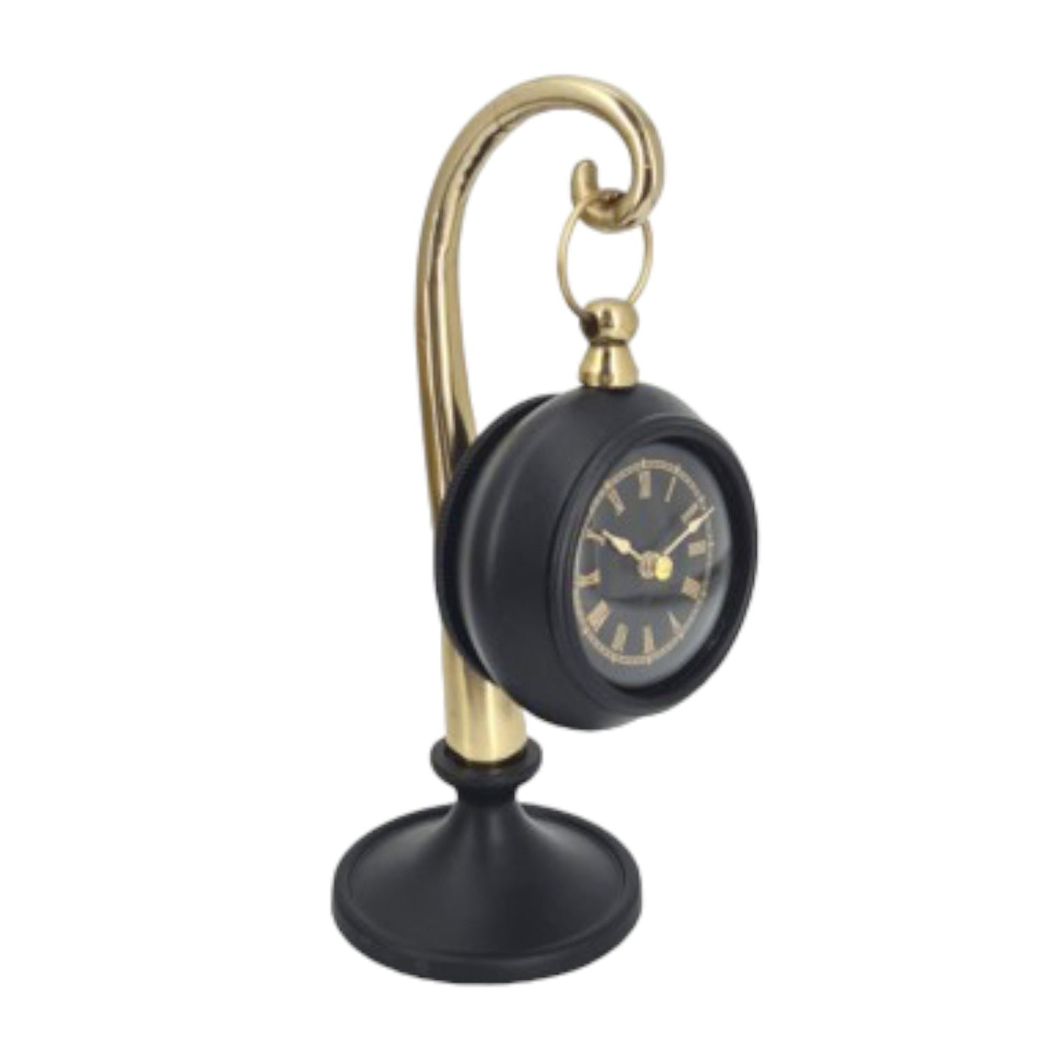 8" Avignon Desk Clock - Gold / Black