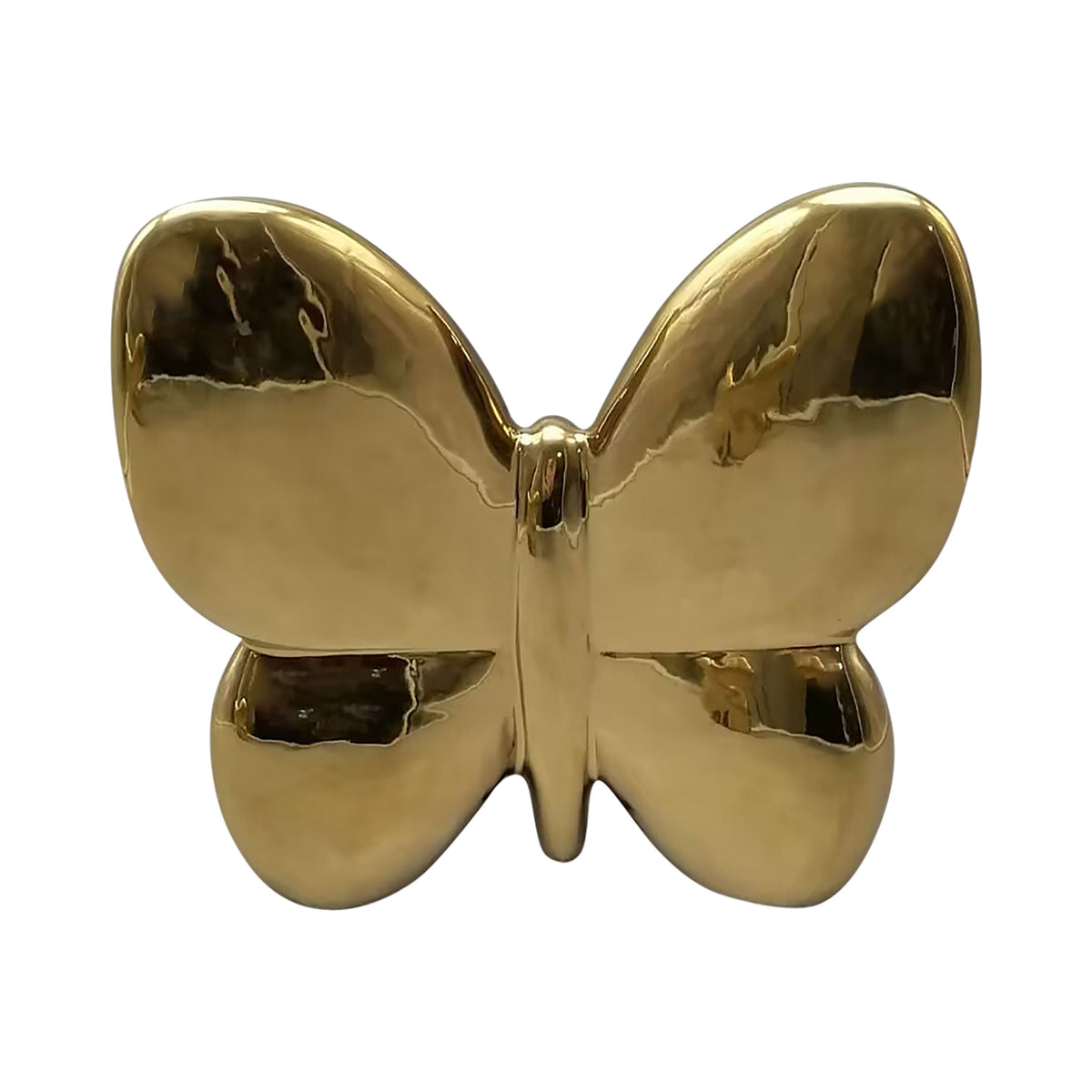 Ceramic 6" Balloon Butterfly - Gold