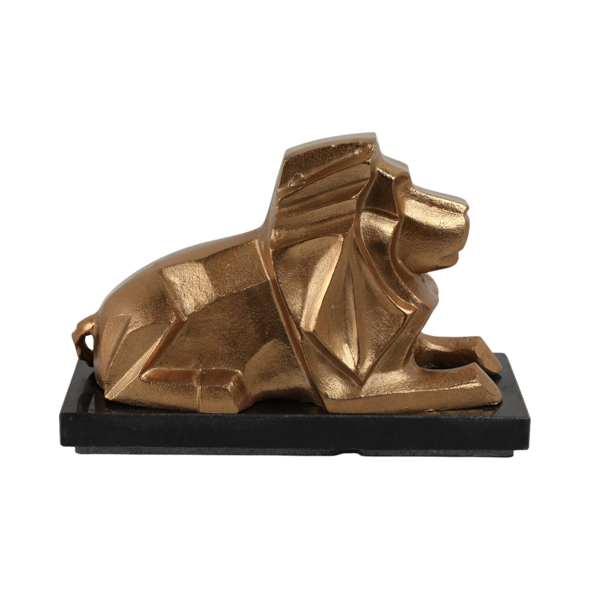 Nairobi Lion Statuary - Gold