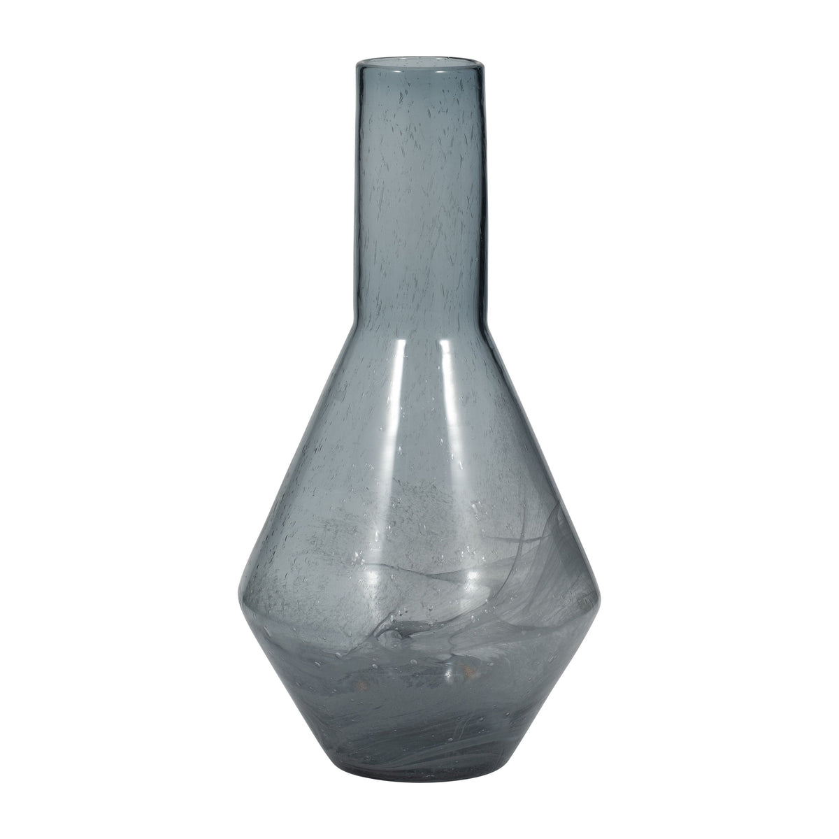 15" Abigail Small Swirl Vase - Blue
