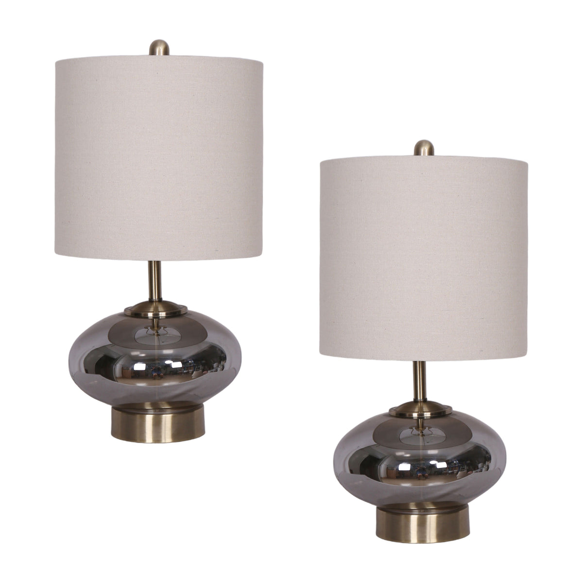 Glass 23" Genie Lamp (Set of 2) - Multi