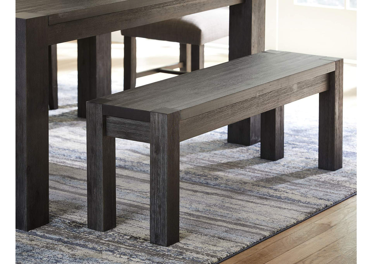 3FT391 Meadow Solid Wood Bench In Graphite