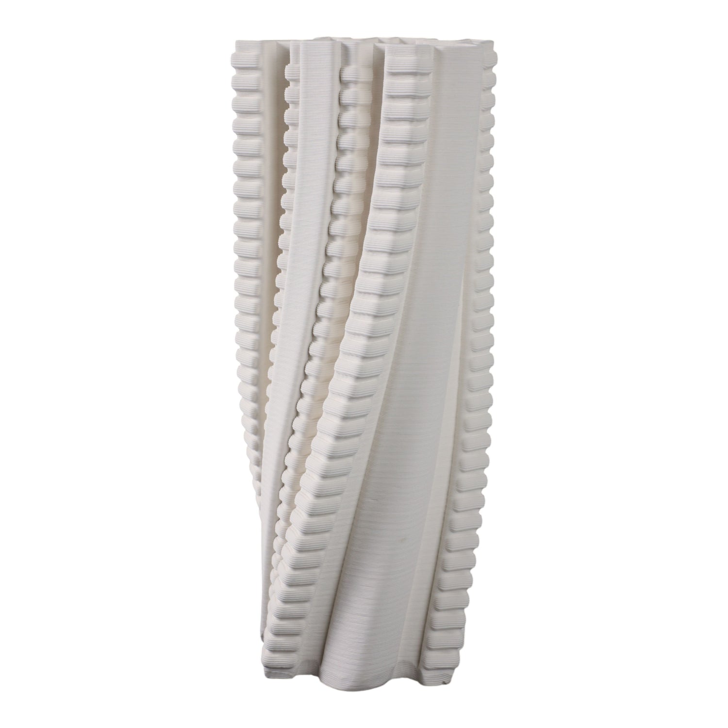 Rinnaldo Large 3D Printed Vase - Ivory