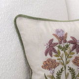TD Belcourt 14" x 26" Pillow - Floral Multi / Olive Green