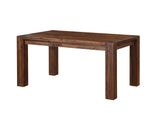 3F4161 Meadow Solid Wood Extending Dining Table In Brick Brown