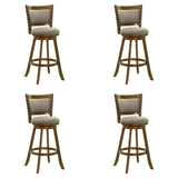 Aiden - Modern Farmhouse Swivel Wood Bar Height Kitchen Bar Stool