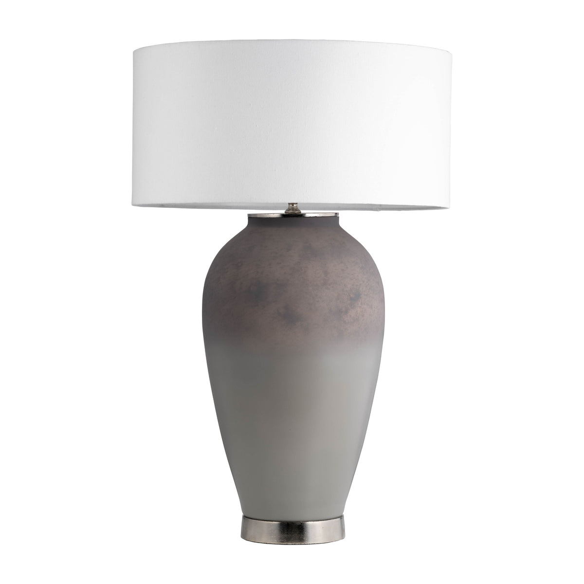Glass Ginger Table Lamp 28" - Ivory / Beige