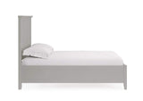 PNKGL5 Grace Three Panel Bed In Elephant Grey