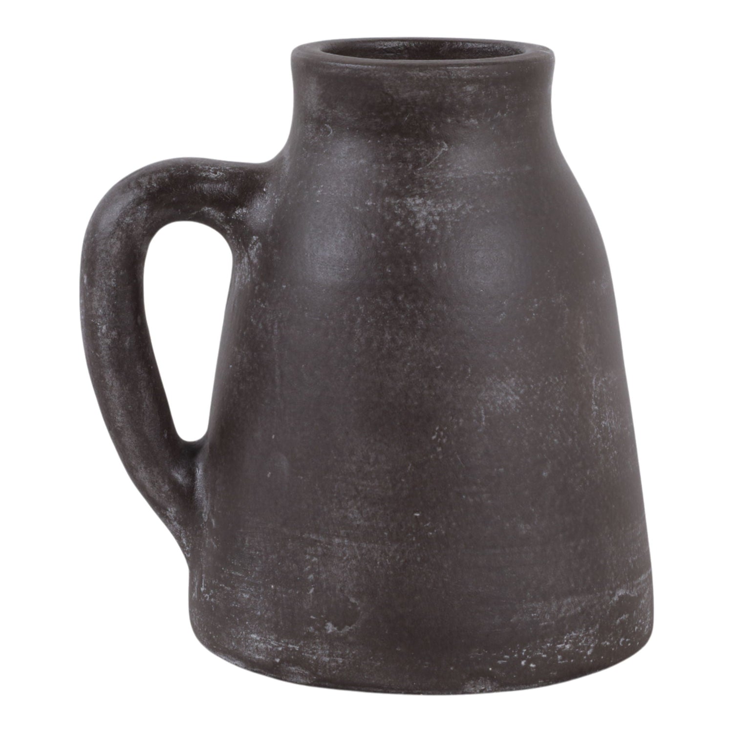 8" x 8" Terracotta Vase With Handle - Brown