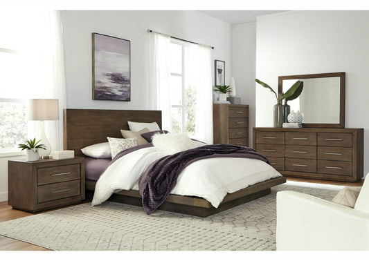 8D6484A Melbourne Five Drawer Chest In Dark Pine (2024)