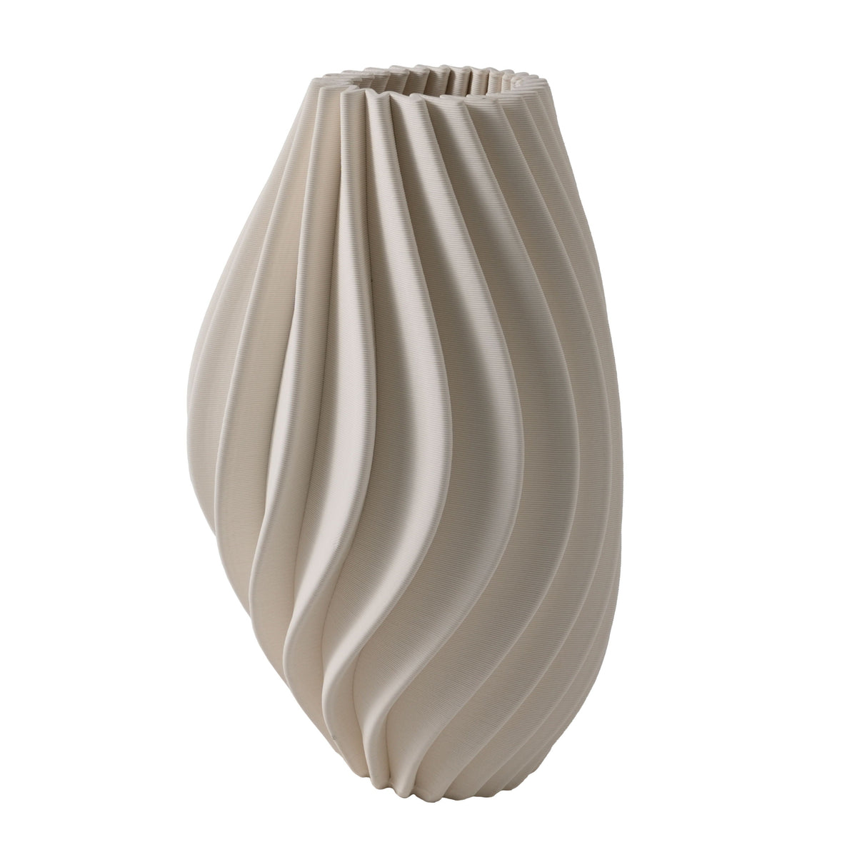Ethereal Large 3D Printed Vase - Ivory