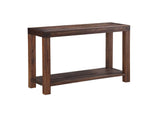 3F4123 Meadow Solid Wood Console Table In Brick Brown