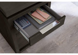 AZU512 Oxford Single Pedestal Desk In Basalt Grey