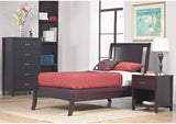 NV23L7 Nevis Wood Sleigh Bed In Espresso