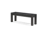 3FT391 Meadow Solid Wood Bench In Graphite