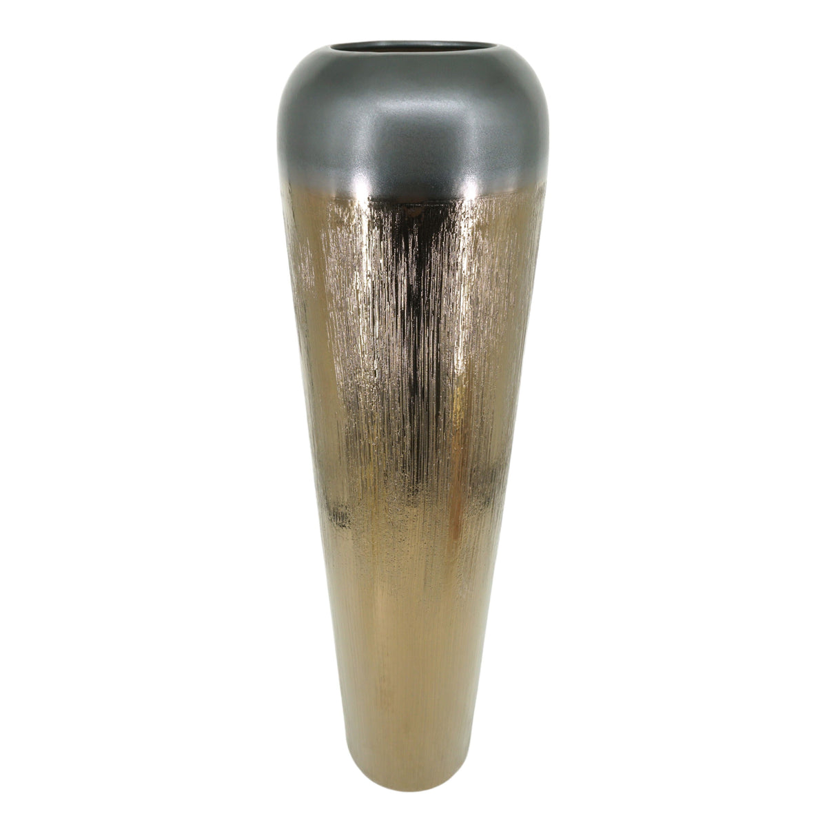 Tiziano Large Ceramic Floor Vase - Bronze