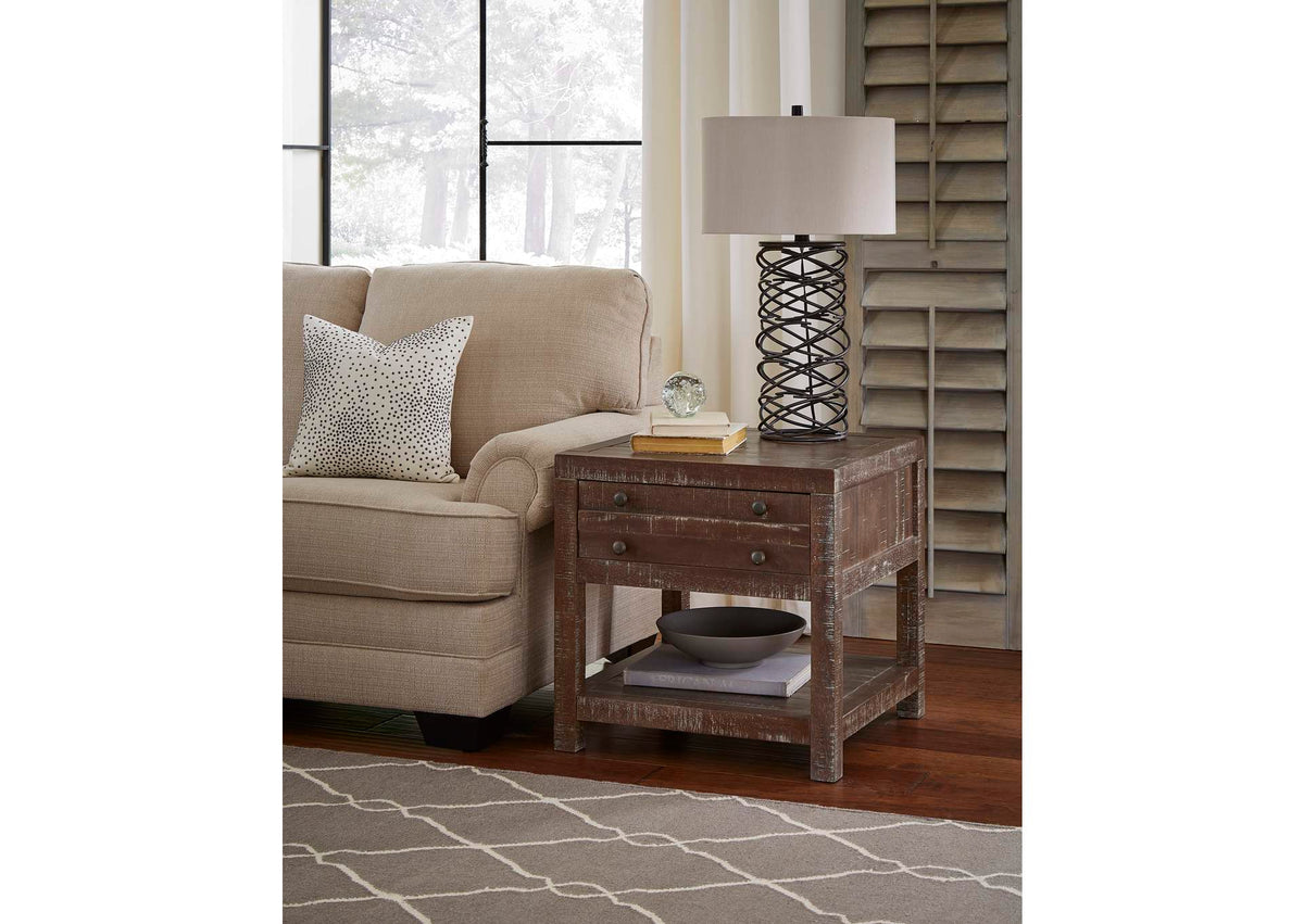8T0622 Townsend Solid Wood Side Table In Java