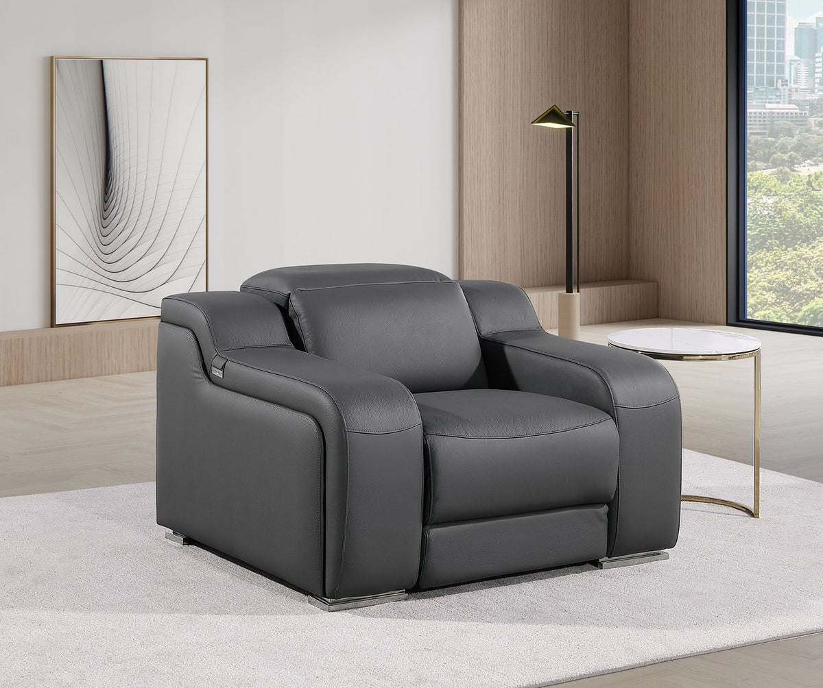 1116 - Armless Chair - Dark Gray