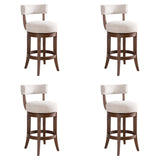 Mystic - Solid Wood Upholstered 26" Counter Height Swivel Barstool