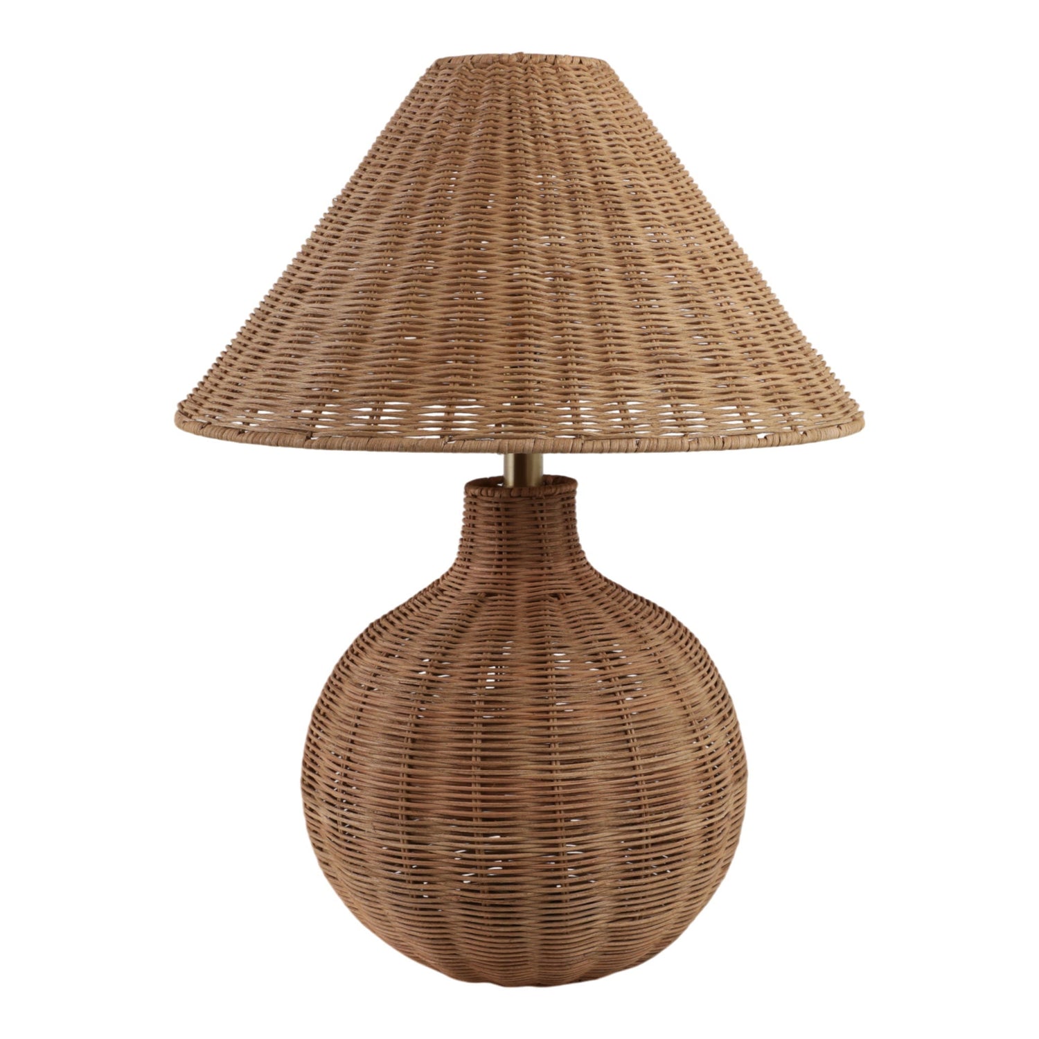 23" x 20" Woven Rattan Table Lamp - Natural