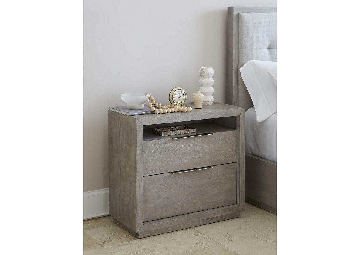AZBX81 Oxford Two - Drawer Nightstand In Mineral