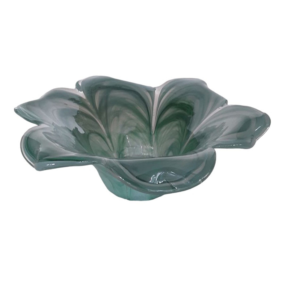 Idro Large Italian Art Glass Bowl - Blue